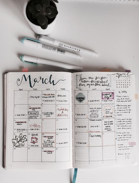 Sample Bullet Journal