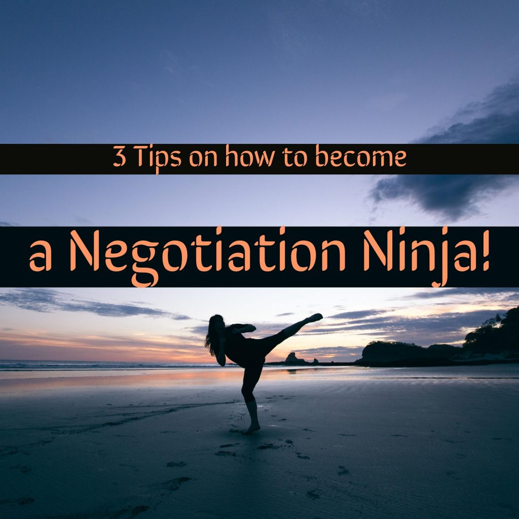 tips on negotiation from StudyOnline.ie
